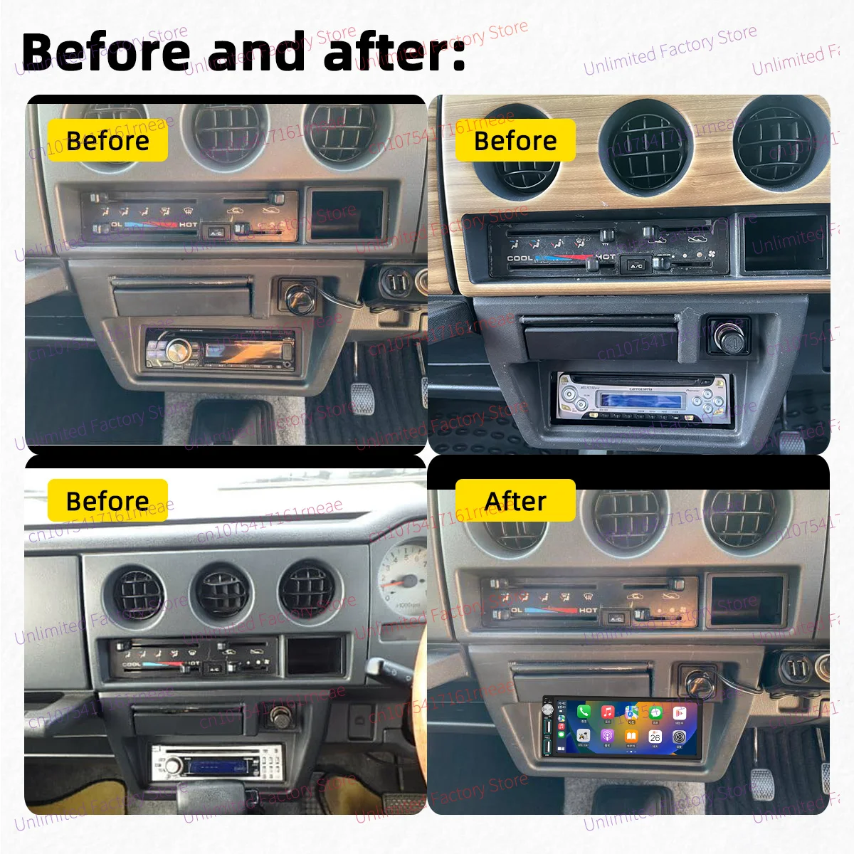 Wireless CarPlay Android Car Stereo 6.86