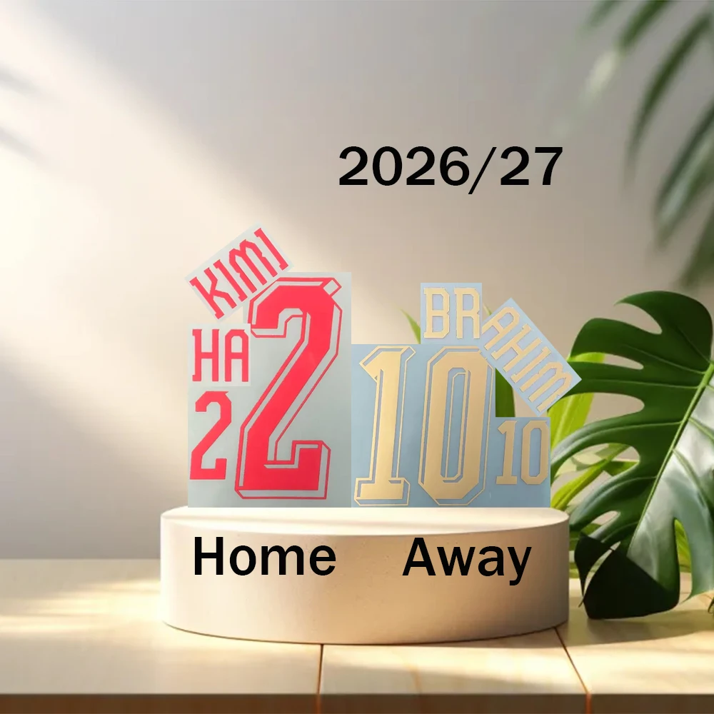 2026-27 Moroc2co nameset home and away Haki2mi Brah10im adult kids national team football jersey patch heat transfer print