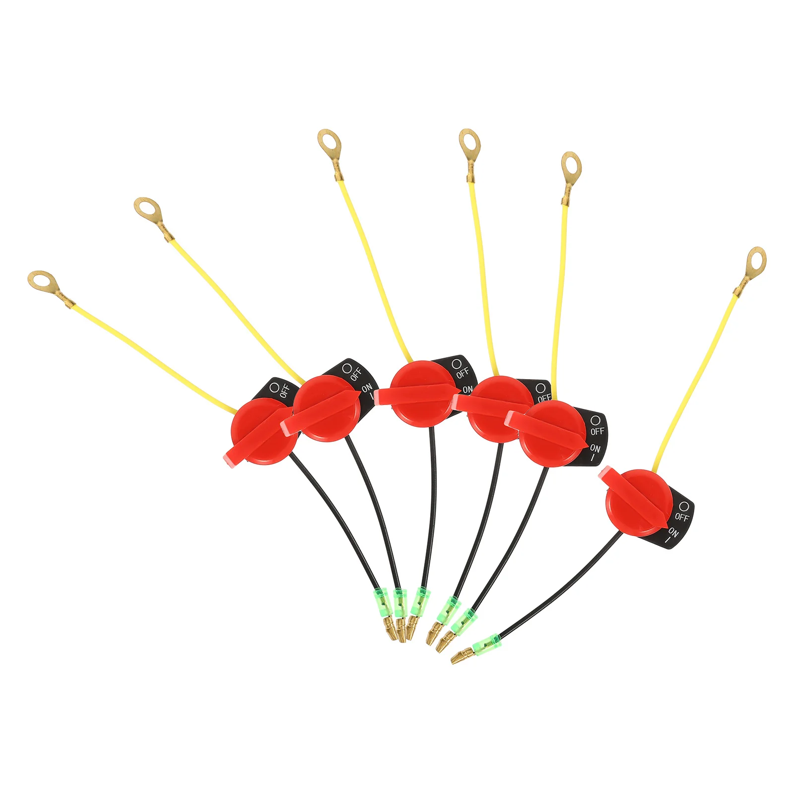 

6Pcs on Off Engine Stop Switch for Machines Lawn Mower Tractor Pump Engine Generators Parts on Off Stop Switch