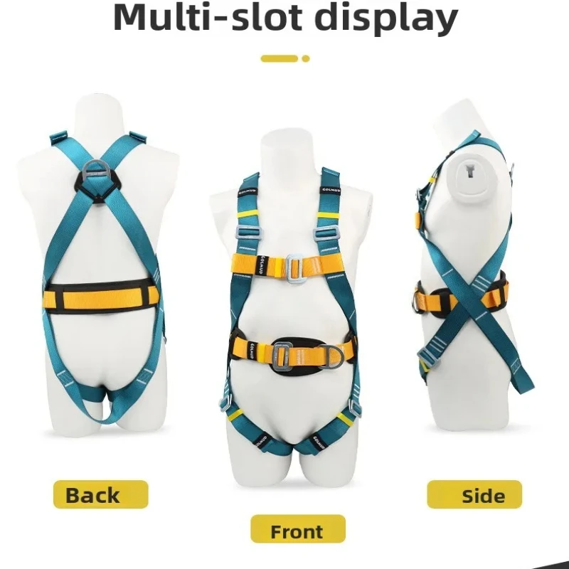 Safety Harness for Work in Height with Safety Rope Belt Carabiner Outdoor Climbing Industrial Full Body Security Protection