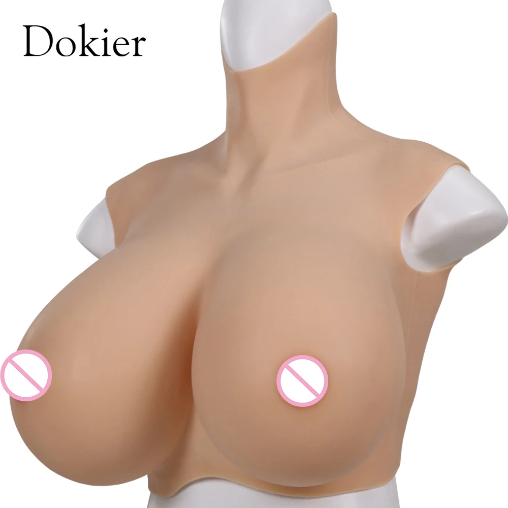 Dokier Realistic Silicone Crossdressing Huge Fake Breast Forms Boobs for Crossdressers Drag Queen Shemale Crossdress Prothesis