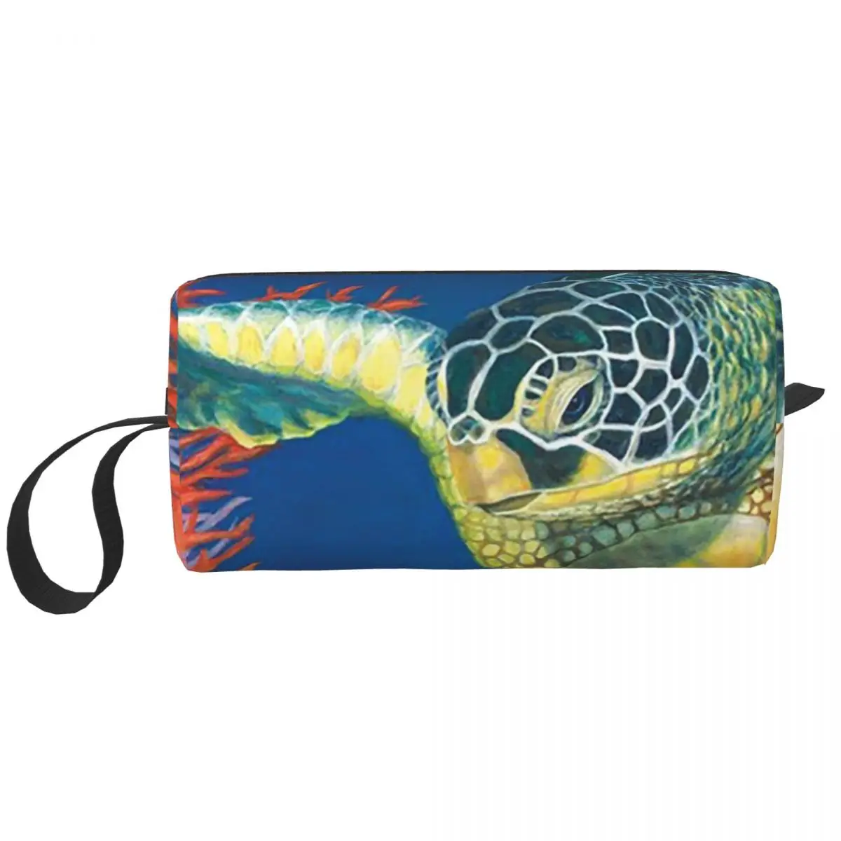 Colour Ocean Turtle And Seaweed Pencil Case for Boys Girls Pen Box Pencil Bag Stationery Supplies Travel Women Organizer Pouch