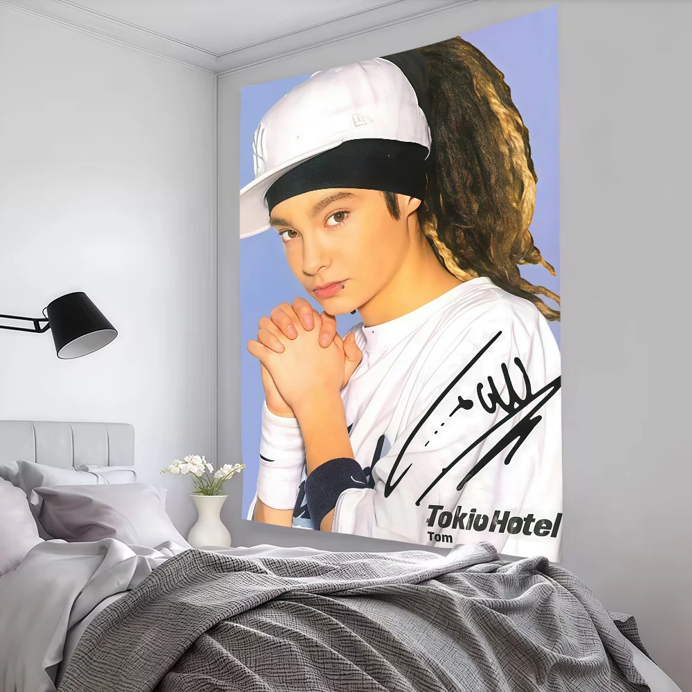 Tom Bill Kaulitz Tokio Hotel flag Party Decoration Art Picnic Home Hanging Camping Outdoor Party Banner
