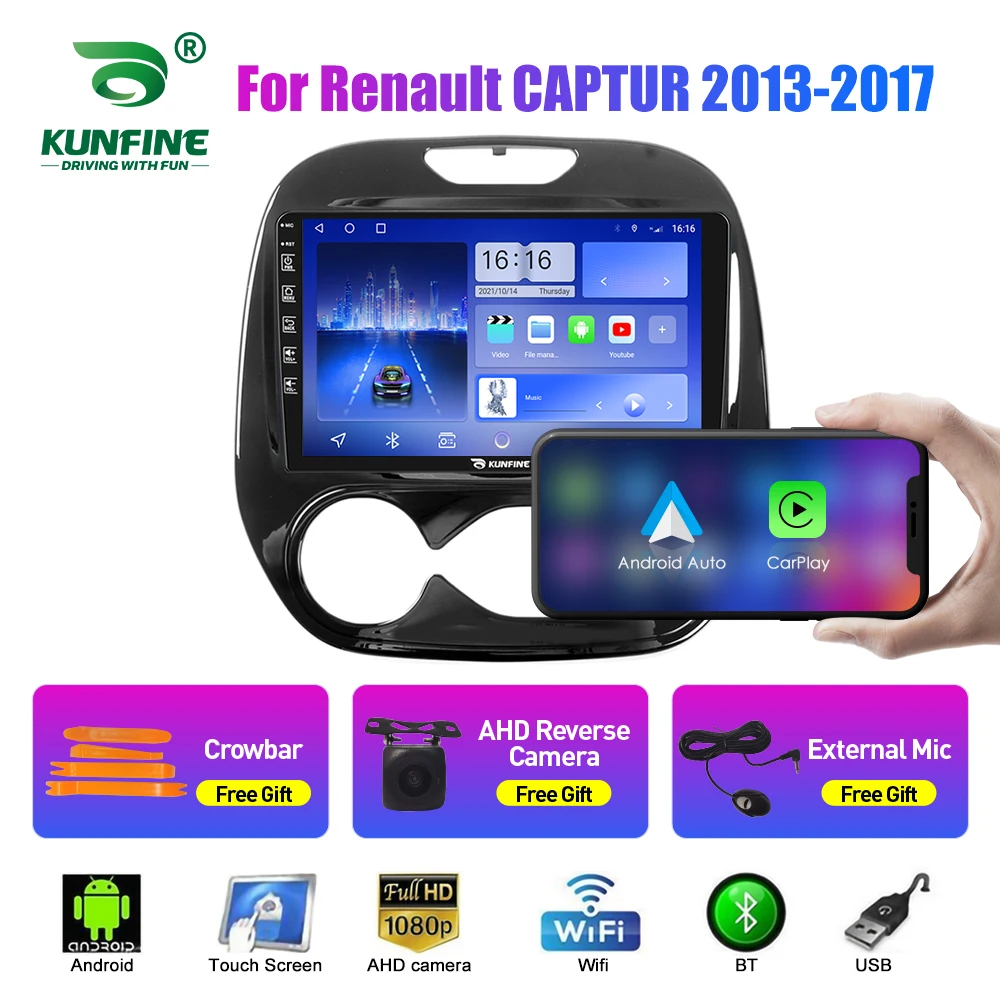 Car Radio For Renault CAPTUR 13-17 2Din Android Octa Core Car Stereo DVD GPS Navigation Player Multimedia Android Auto Carplay