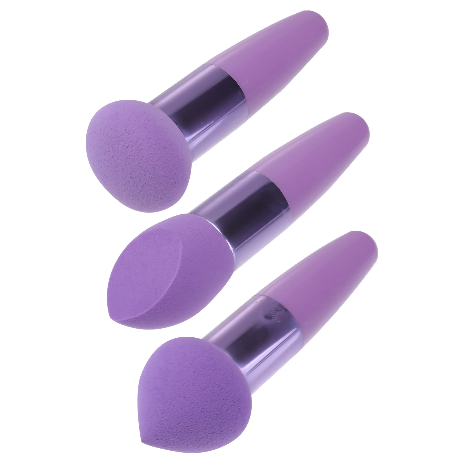 

3 Pcs Beauty Pen Set Compact Travel Makeup Sponge Small Head Puff Applicator Dual Use Foundation Emulsion Gift