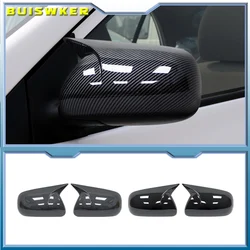 Replacement Rearview Side Mirror Covers Caps Toyota Corolla 2007-2013 Vios Yaris Sedan P90 2008-2013 Carbon Fiber Gloss Black