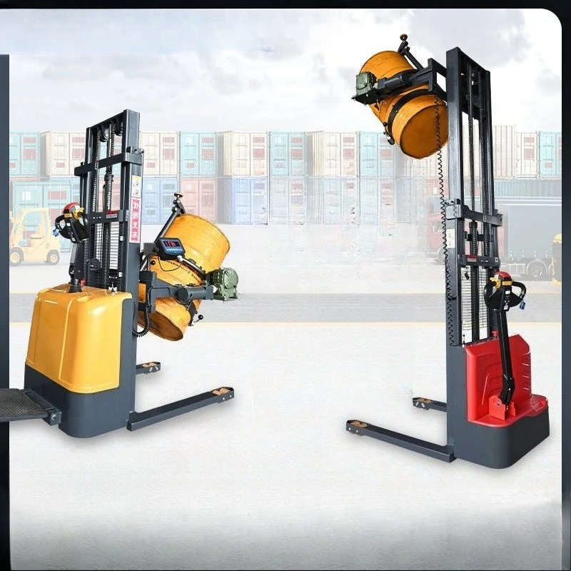 Weighing and unloading car Oil drum Iron rising Flip car Plastic drum Chemical Electric stacker