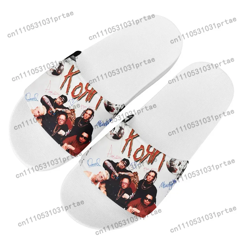 Korn Rock Band Home Clog Mens Women Youth Boy Girl Sandals Shoes Tang Garden Custom Made Breathable Shoe Beach Hole Slippers