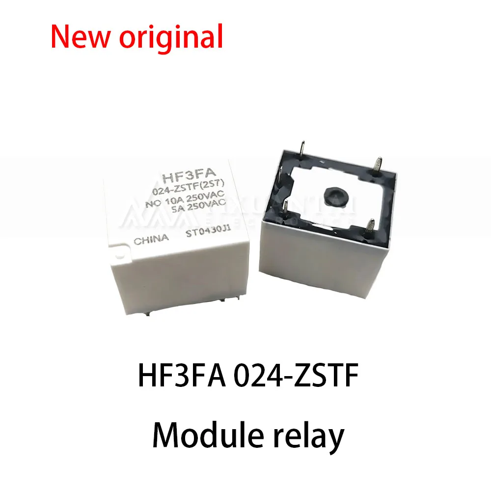 (5pcs~10pcs) 100% New relay HF3FA 024-ZSTF Relay module 24VDC 10A 5-pin position