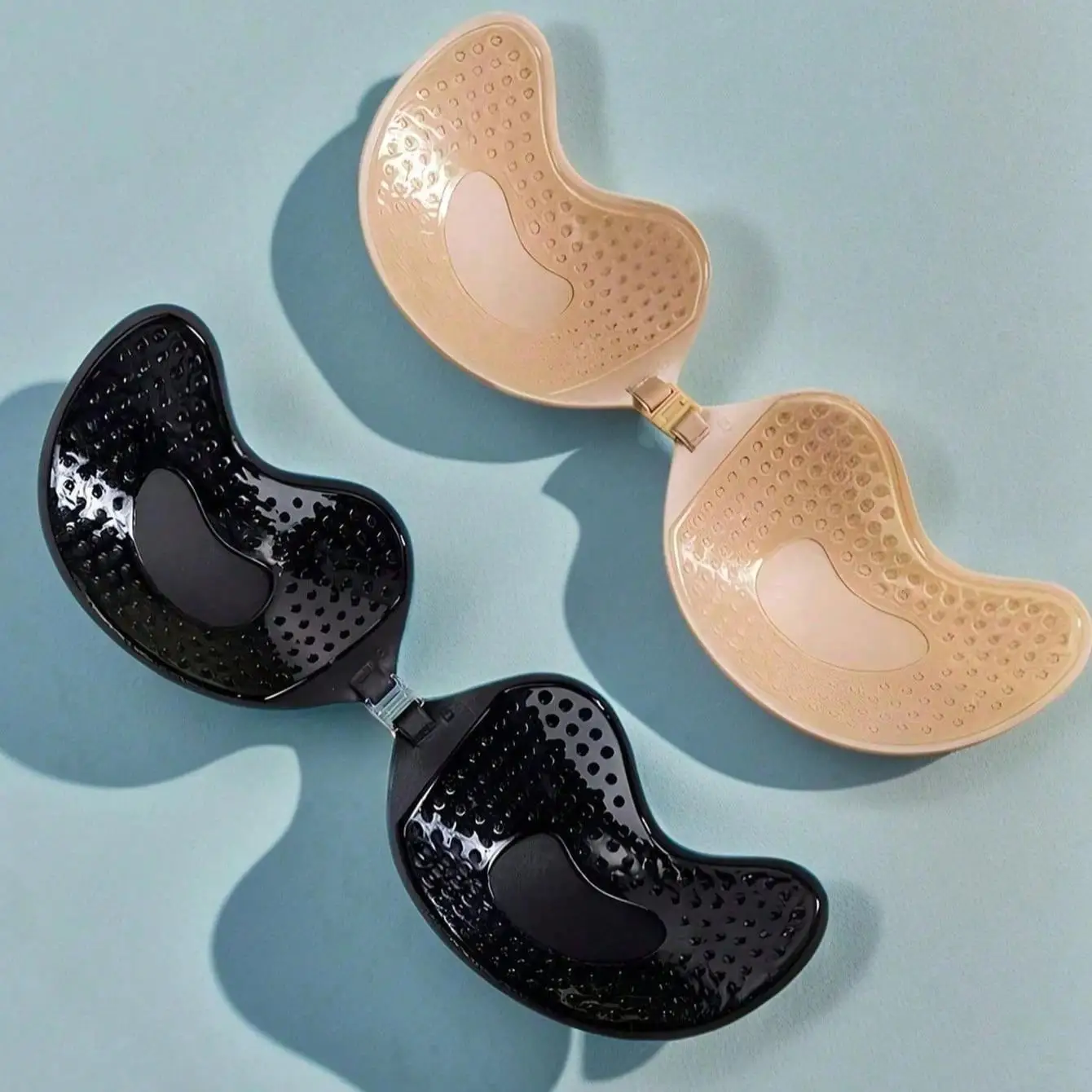 4 قطع من أكواب حمالة الصدر ذاتية اللصق بدون حمالات، وسادات صدر مانجو، مقاومة للعرق وقابلة للتنفس ومقاومة للماء وغير مرئية بدون ظهر #3