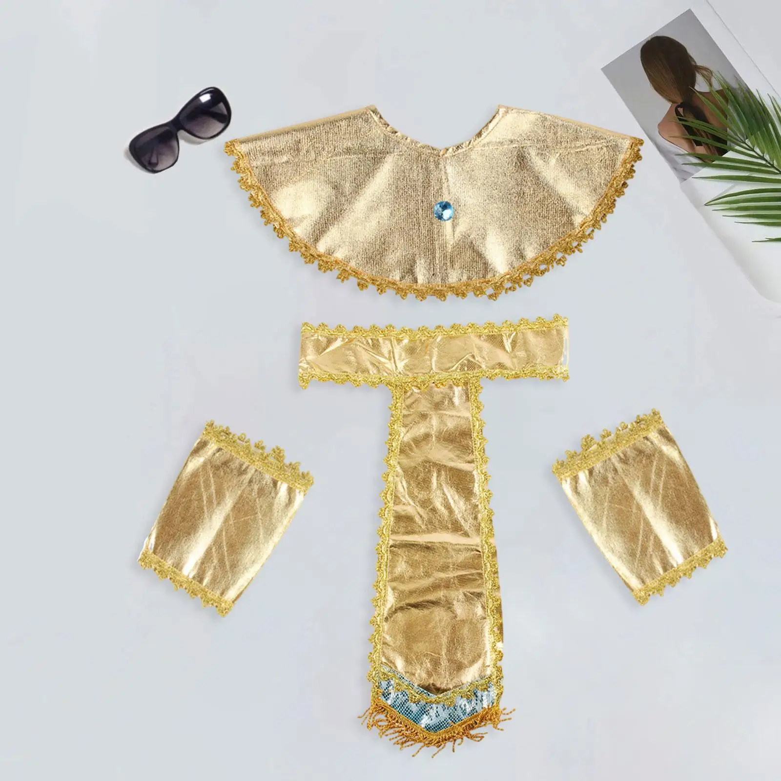 Colarinho Cosplay Egípcio para Férias, Traje Acessórios, Pageant Roupas