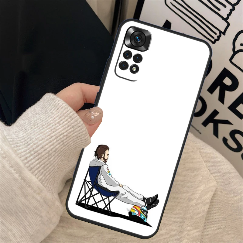 Fernando Alonso Phone Case For Xiaomi Redmi Note 12 Pro 8 9 10 11 Pro Note 12S 11S 10S 9S 9C 10C 12C Cover