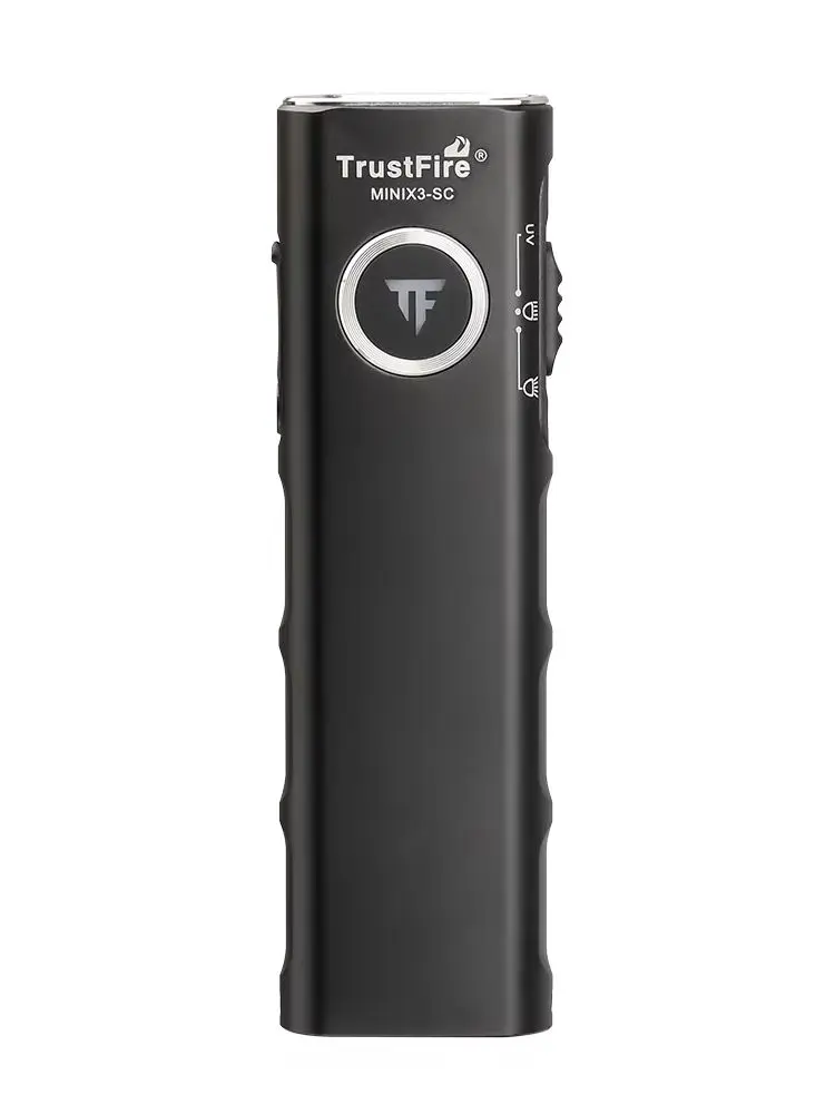 TrustFire MINIX3-SC Wiederaufladbare EDC-Taschenlampe mit Magnetischem Ende und UV-Licht, 1100 Lumen, 1500mAh, Taschenlampe, IPX6 Wasserdicht, für Camping