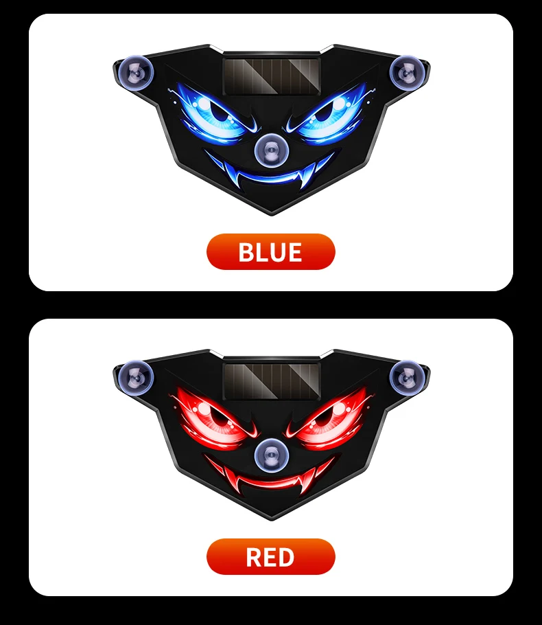 Neue Devil's Eye Ultra Helle Solarbetriebene Autoleuchte LKW LED-Leuchte Seitenleuchte Auto-Heckscheiben-Flexibles LED-Warnlicht – Detail 11