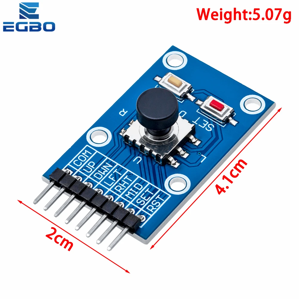 EGBO Navigation Button Module for MCU, AVR Game, 5D Rocker Joystick, Independent Keyboard for Arduino, Five Direction