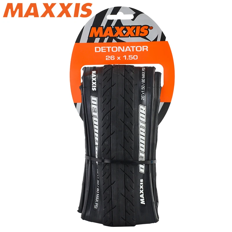 MAXXIS DERONATOR 26x1.5 MTB Mountain Bike Tire 26inch Half Bald Highway Cycling Out Tire 60TPI High Speed Bicycle Folding Tire