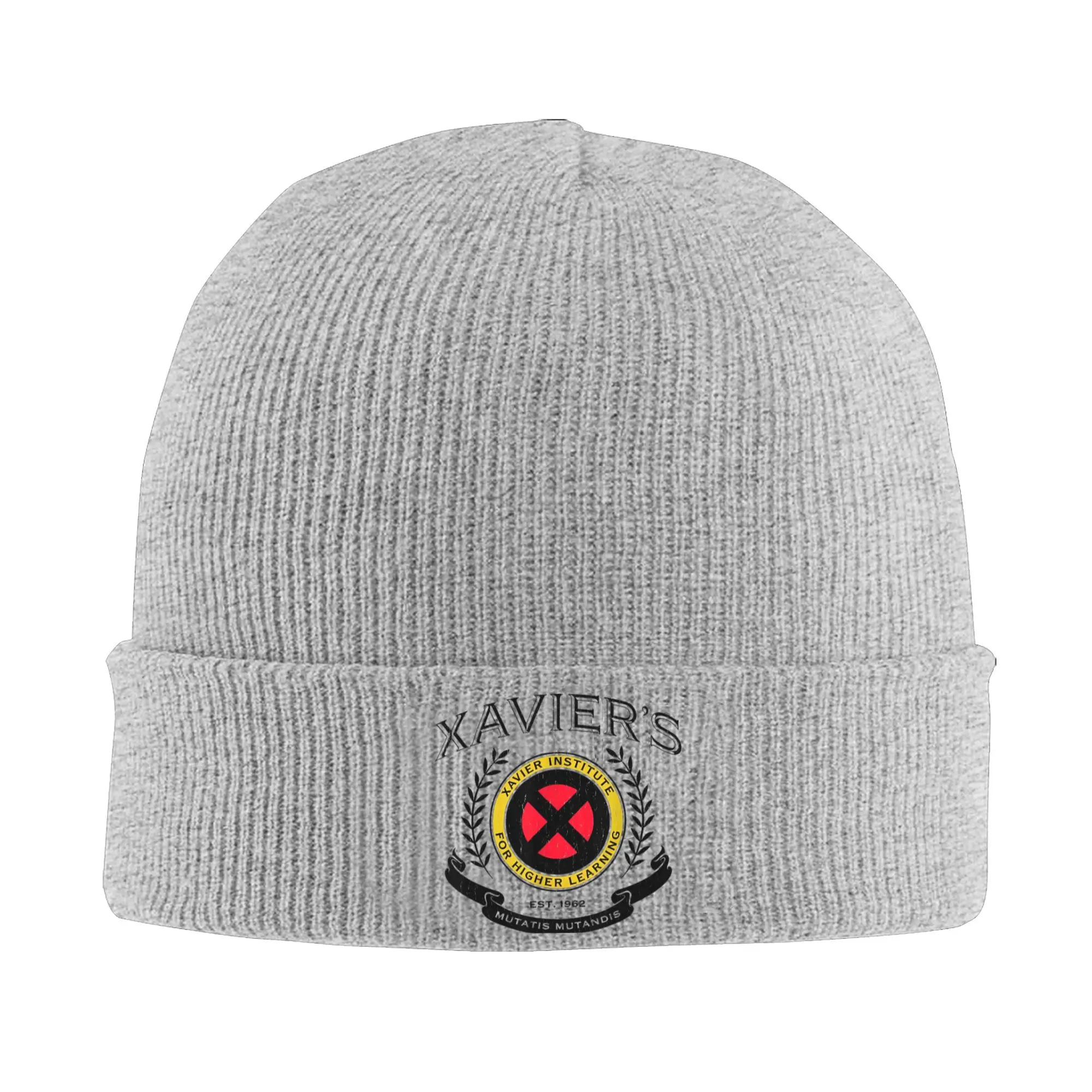 X-Men Xavier Institute for Higher Learning Knit Hat Beanies Winter Hats Warm Unisex New Arrival School Caps for Men Women Gift