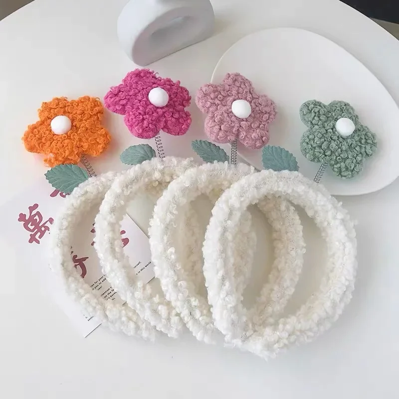 1 Piece Lovely Floral Girl Hair Hoop Fashion Sun Flower Hairband for Kids Girl Washing Face Hairsband Lovely Hair Accessories