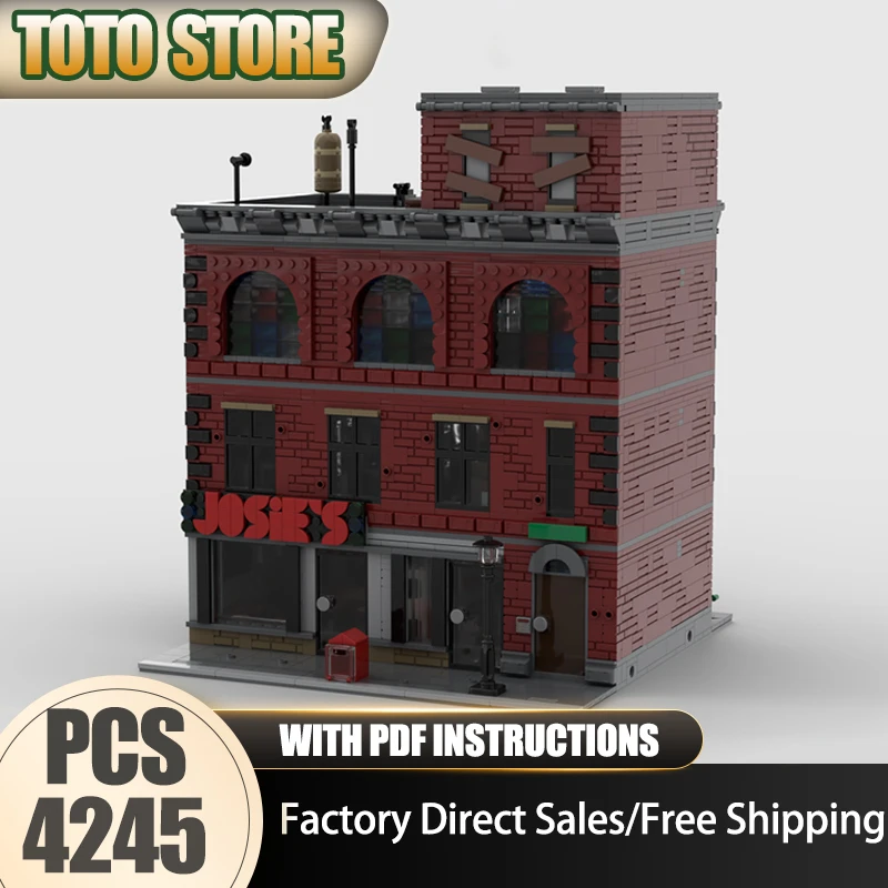 

Popular Movie Model Moc Building Bricks Modular Hells Kitchen Modular Model Technology Modular Blocks Christmas Set DIY Toy Gift