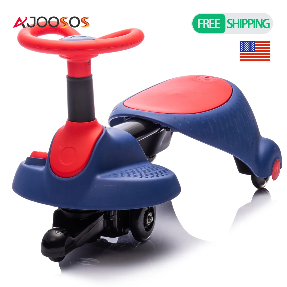 6v crianças viajam no carro elétrico piscando e absorção de choque volante retrátil gira 360 graus para crianças de 3 anos ou mais