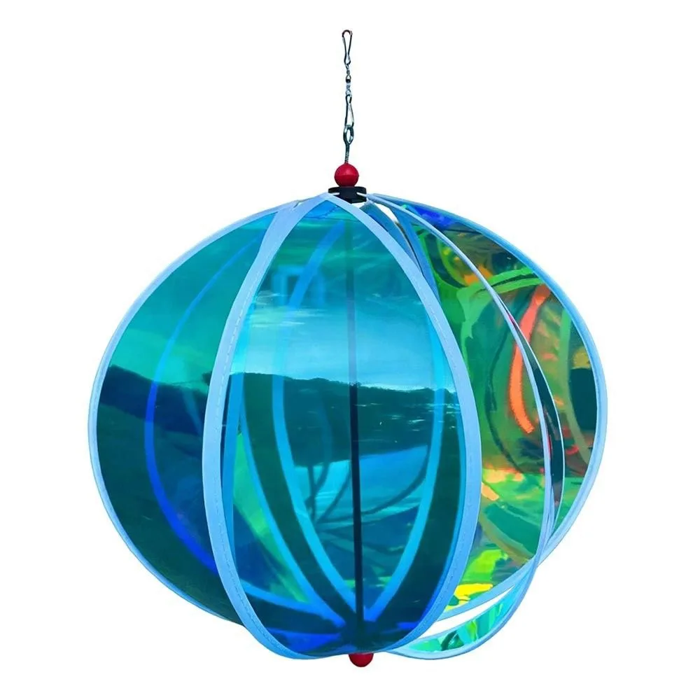 Luminous Film Hot Air Balloon Wind Spinner Bright Film Fantasy Style Luminous Windmill Dazzling Wind Colorful Design