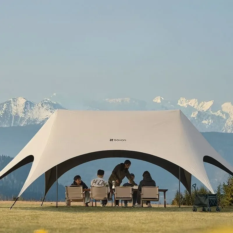 

Outdoor Portable Hexagonal Sunshade Canopy Camping Rainproof Quick Setup Sun Shelter Professional Ventilated Outdoor Products