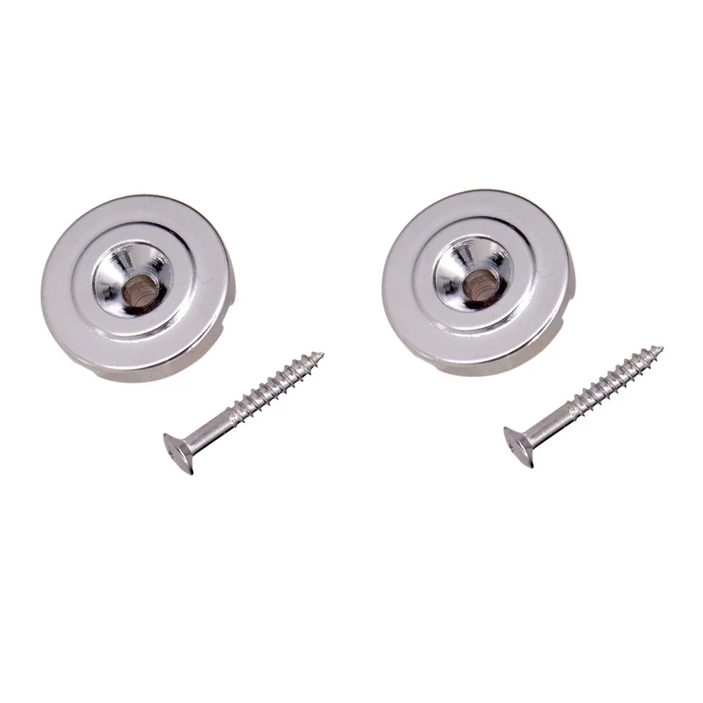 

2X Electric Bass Guitar String Trees Retainers Guide Guide Chrome Silver Gold With Screws For Electric Bass Keep Accurate Tuning