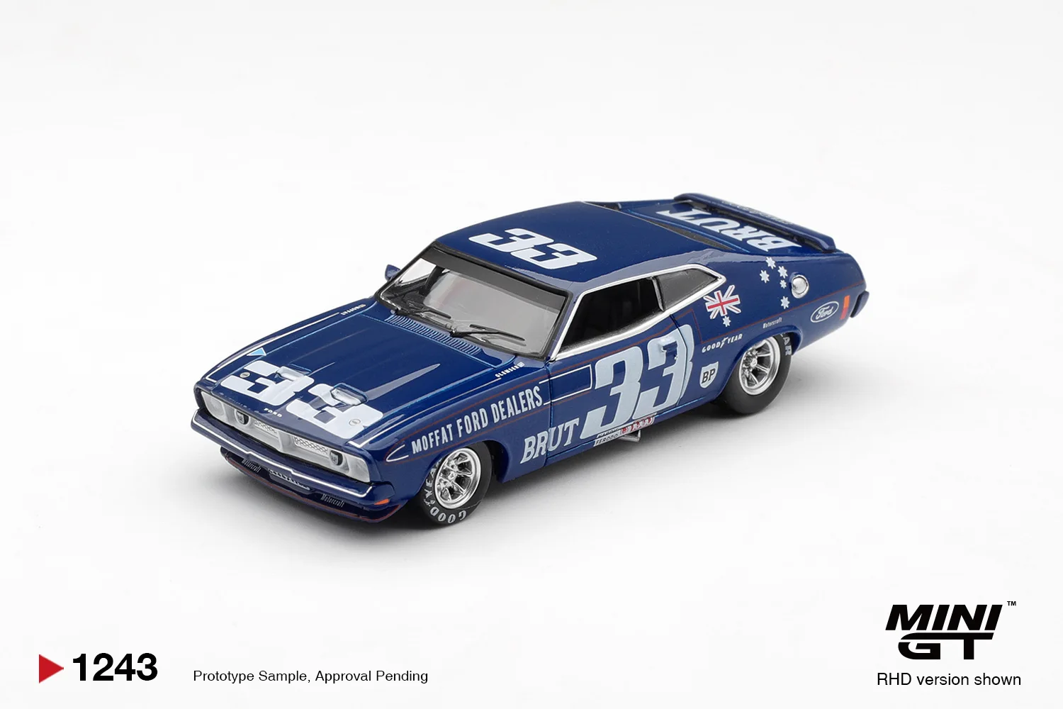 MINIGT 1/64 Ford XB Falcon GT #25 1975 #33 1974 Bathurst 1000 Australian Special Edition Car Alloy Toys Diecast Metal Model