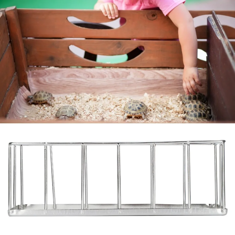 Stainless Steel Stainless Steel Feeder Smooth Edge Durable Multifunctional Feeder Integrally Formed Portable Tortoise Feeder