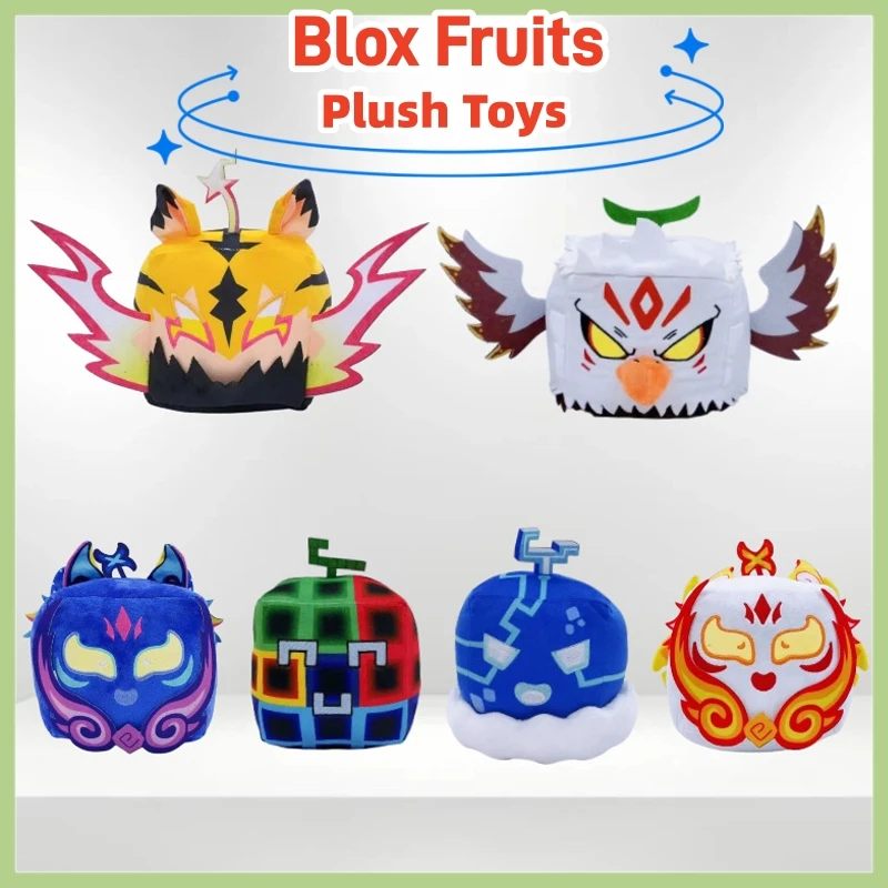 

Новые популярные плюшевые игрушки Blox Fruits: мягкие куклы-фрукты Дьявола из игры, аниме-персонажи Bloxfruits, популярная игрушка-украшение, подарок на день рождения