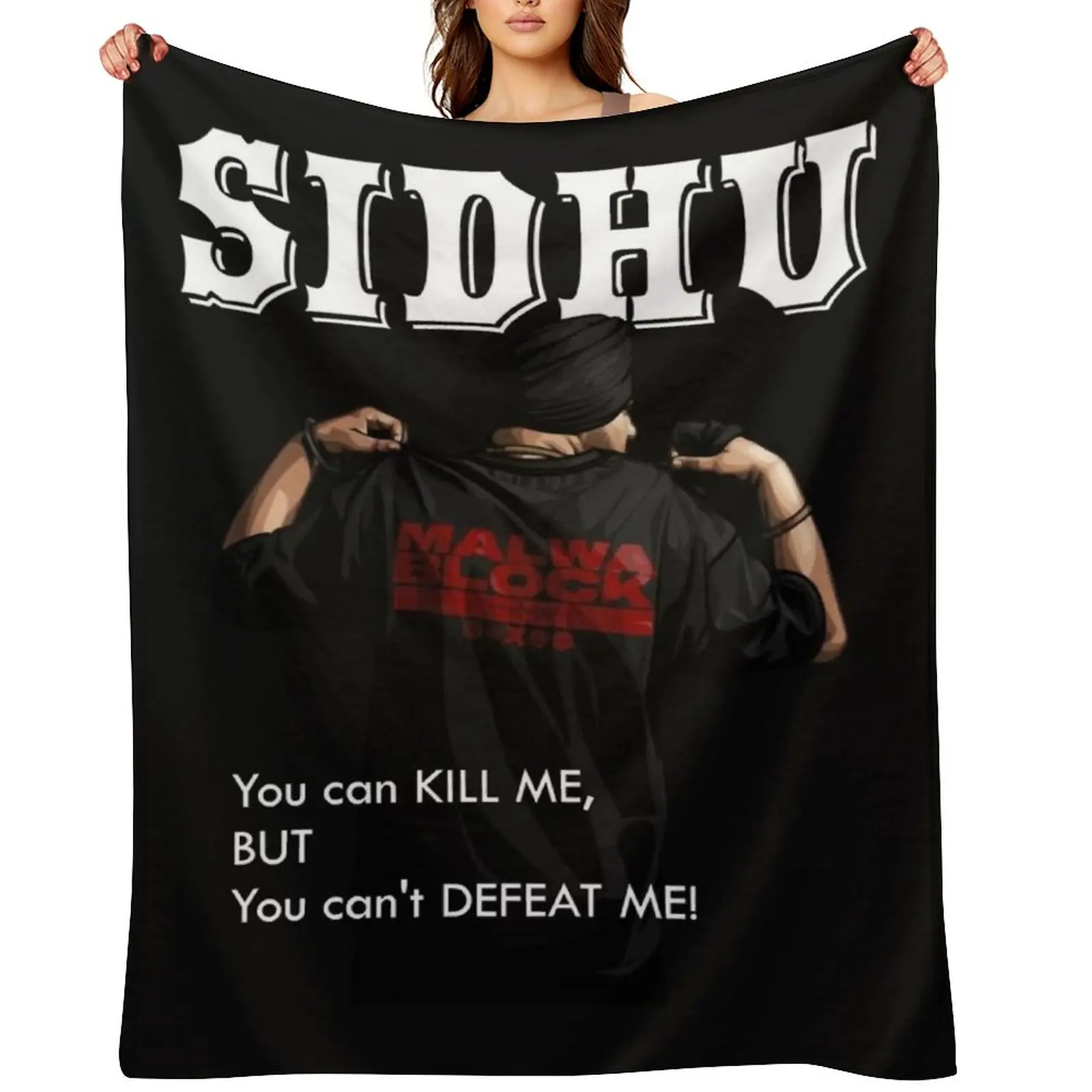 

Sidhu Moosewala Desi Merch Punjabi (2) Throw Blanket Stuffeds Nap Sofa Quilt Bed Blankets