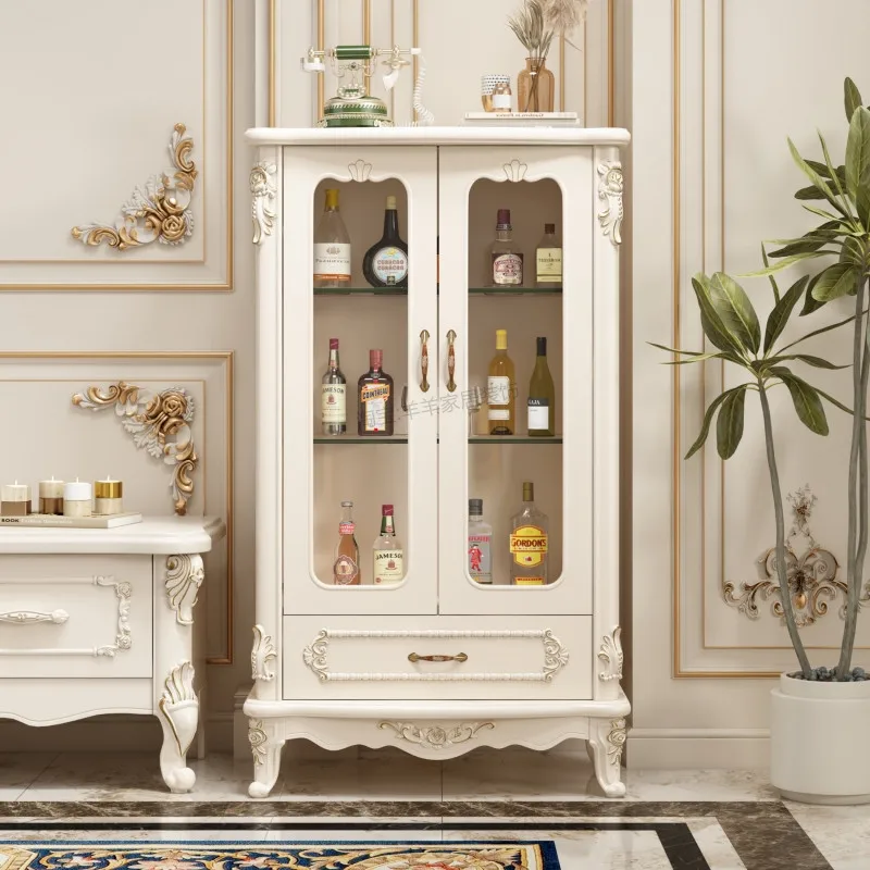 

Современный европейский винный шкаф, простой стеллаж для вин, вертикальная мебель для бара, домашний барный шкаф Drankenkast XY50JG