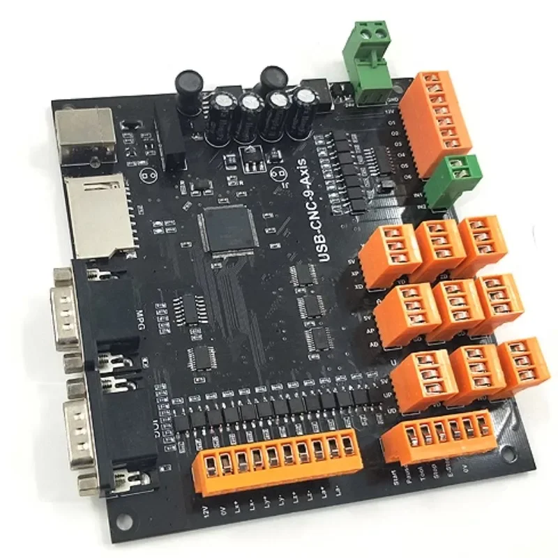 USBCNC 4Axis/9Axis CNC Controller Board 100KHz USB Controller Breakout Board + USB Cable Support Offline Operation