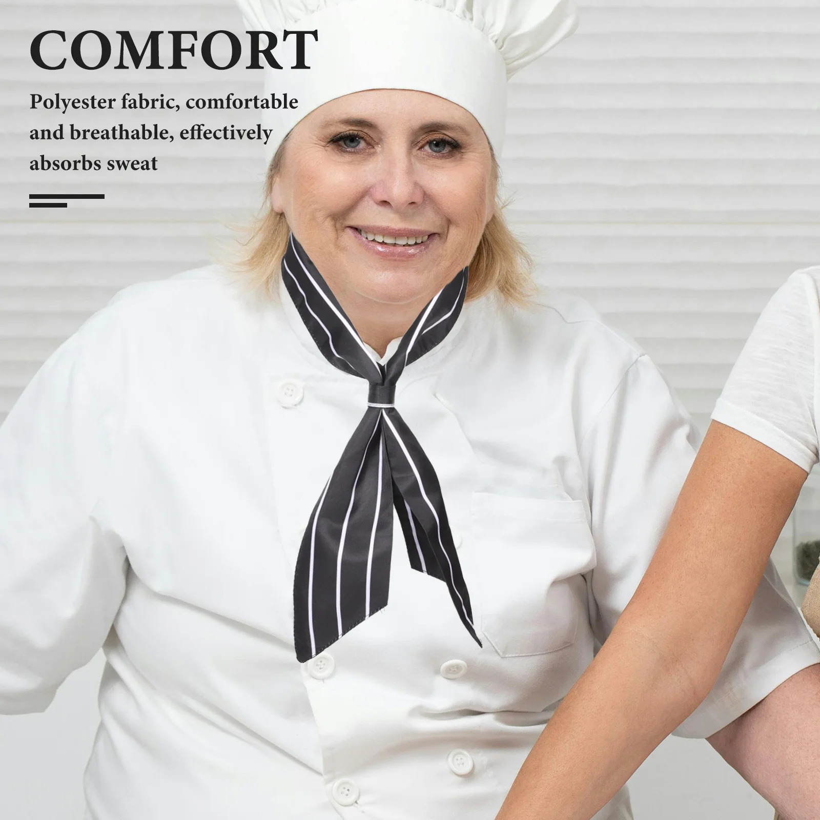 Professionele chef-kok sjaal polyester driehoek halsdoek bandana stropdas voor keuken culinair restaurant werkuniform decoratief