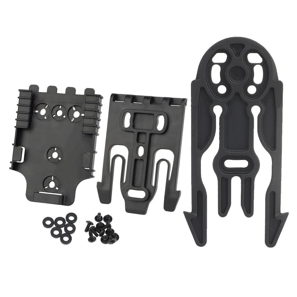 Adattatore per fondina tattica QLS 19 22 Kit sistema di bloccaggio rapido con MOLLE piastra a sgancio rapido fondina piattaforma accessori pistola