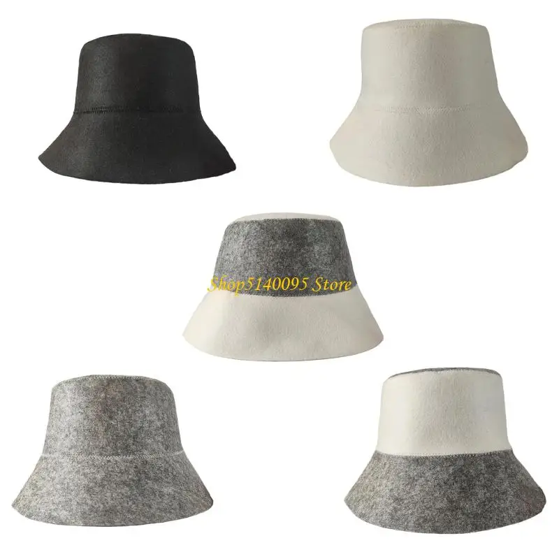 DXAE Saunahut für Hitzeschutz, isolierte Thermokappe, Fischerhut für Spa und Bad, schweißabsorbierendes Saunazubehör - as shown