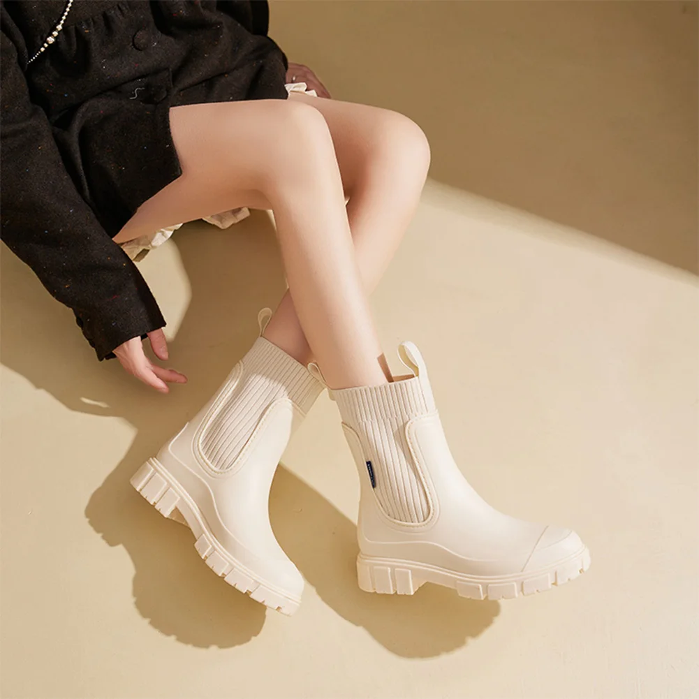 

Women's Rain Boots Waterproof Boots Anti-Slipping Garden Shoes Rubber Wellington Boots for Outdoor