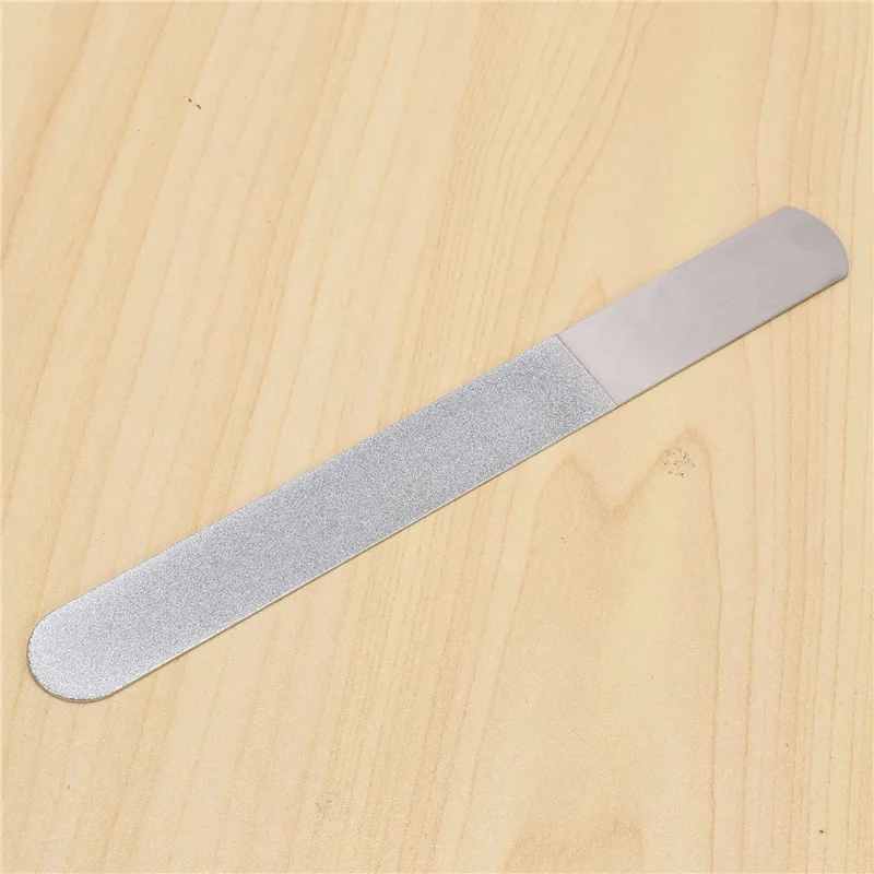 ABUU-24 Pieces Stainless Steel Nail File Double-Sided Diamond Nail File Metal Nail File Manicure File For Family And Travel