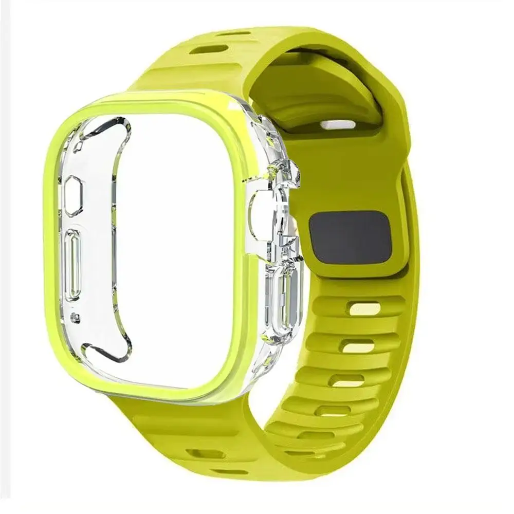 HOT Case+Strap For Apple Watch Series 11 10 42mm 46mm Sport Band protective cover for iWatch 9876 SE3 5 4 45mm 44 41 49mm Ultra3