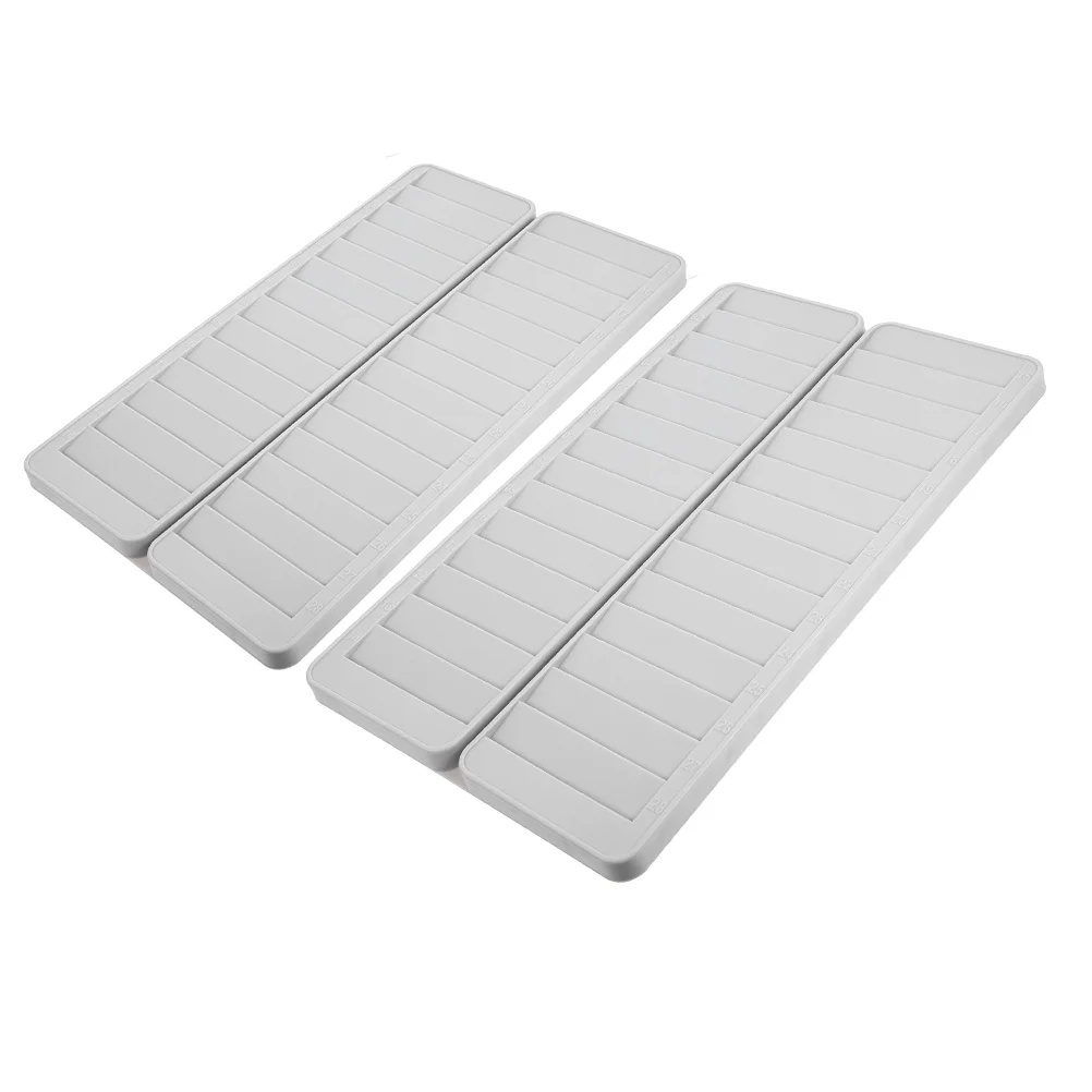 2 Pcs Attendance Card Holder Multi-grid Cards Rack Garage Storage Time Wall Slot Wall-mounted Plastic Warehouse Supplies Office