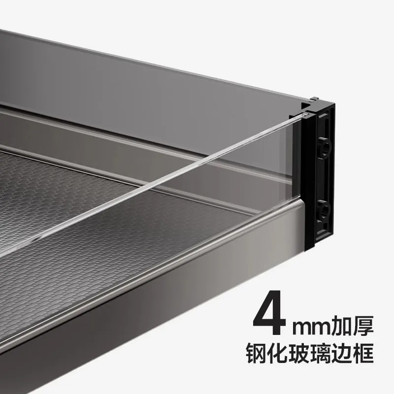 Seasoning seasoning basket drawer type very narrow small size cabinet pull-out rack storage