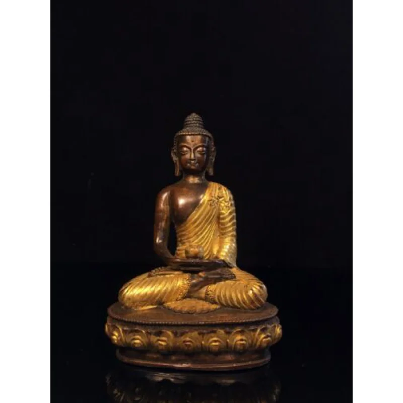 Bronze gilded Amitabha Buddha statue