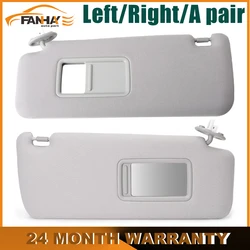 Gray Right Left Sun Visor Driver Passenger Side With Makeup mirror For Toyota Prado 2010-2023 74310-35A91-B1 7431035A91B1