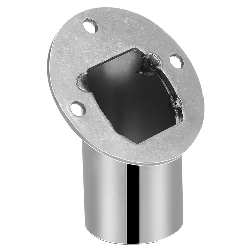 1 قطعة شطبة شفة مقعد الفولاذ المقاوم للصدأ قابل للتعديل دش الستار قضيب حامل جدار جبل الفضاء إنقاذ الحمام تركيبات قوس