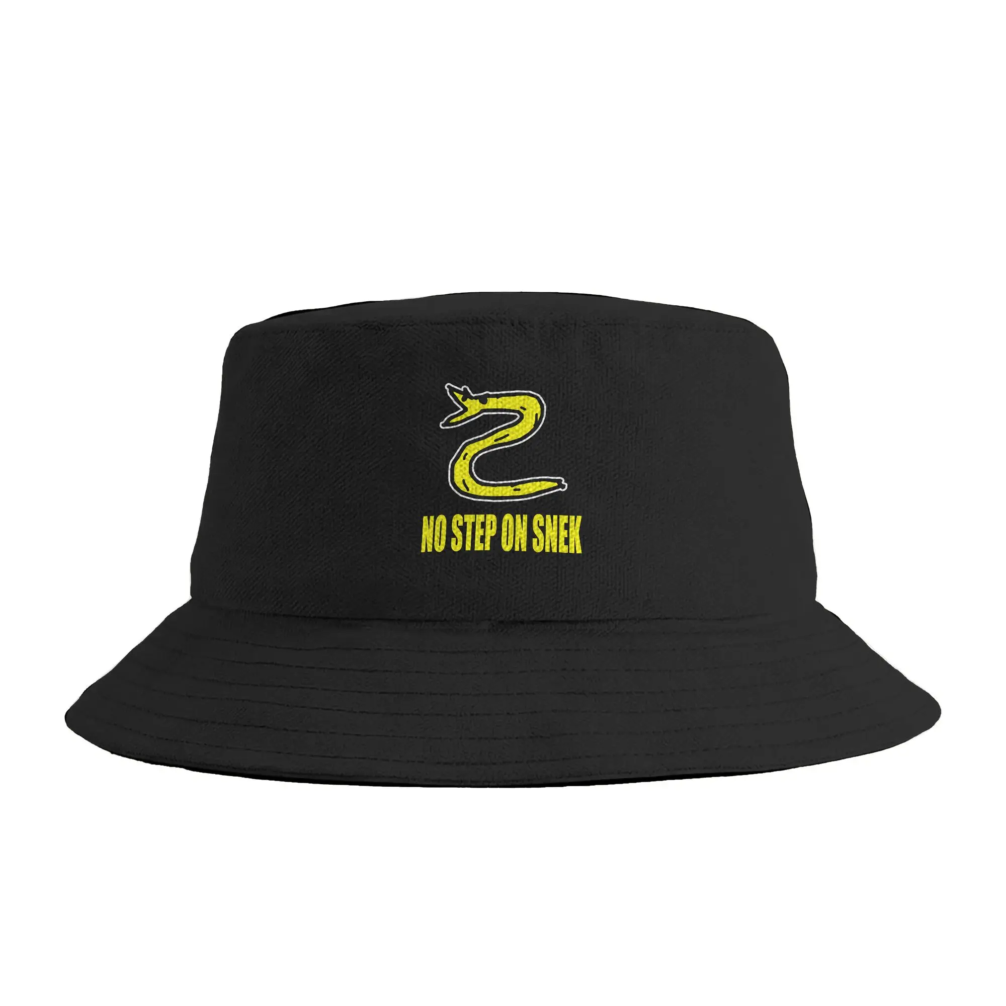 No Step On Snek Bucket Hat Summer  Korean Fisherman Hats For Unisex Breathable Hunting Caps Streetwear Graphic Sun Hats