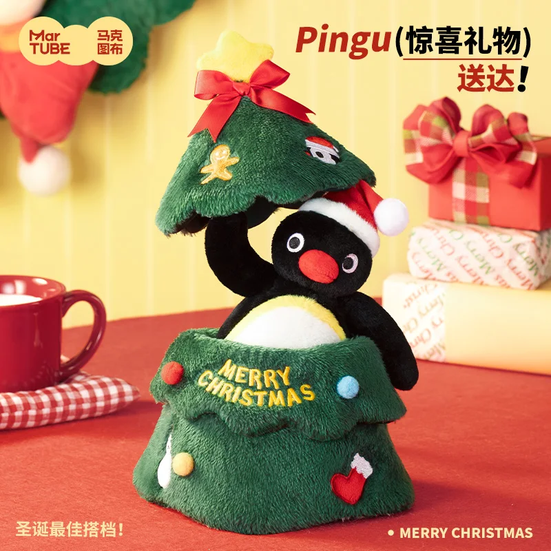 Originale Pingu albero di Natale ghirlanda bambola di peluche pinguino bambola di peluche carino ciondolo giocattoli ornamento regalo a sorpresa di compleanno di Natale