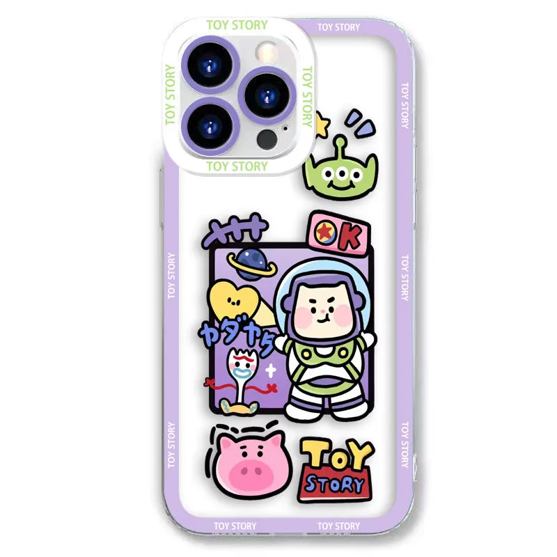 Disney Toy Story Three-eyed Baby Angel Eyes Clear Phone Case For iPhone Apple 15 14 12 13 11 16 8 7 SE Plus X XR Max Case Funda