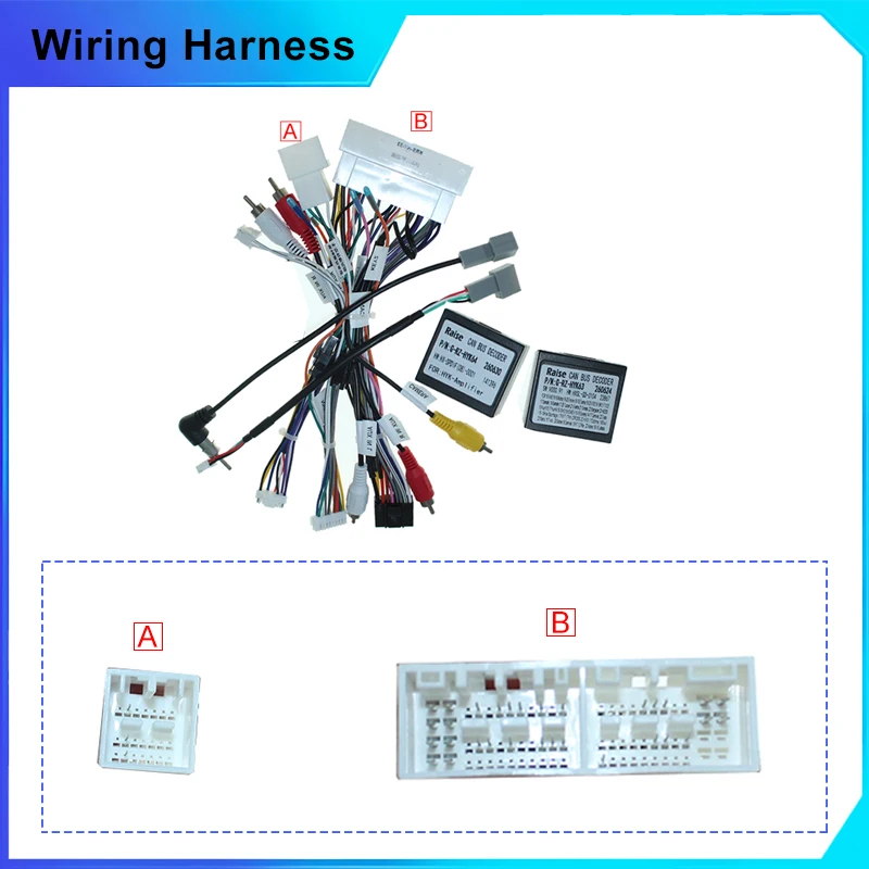 Car Radio 16pin Wiring Harness Power Cable Adapter Canbus Decoder For Hyundai Elantra Mistra Encino Kona KX3 KX7