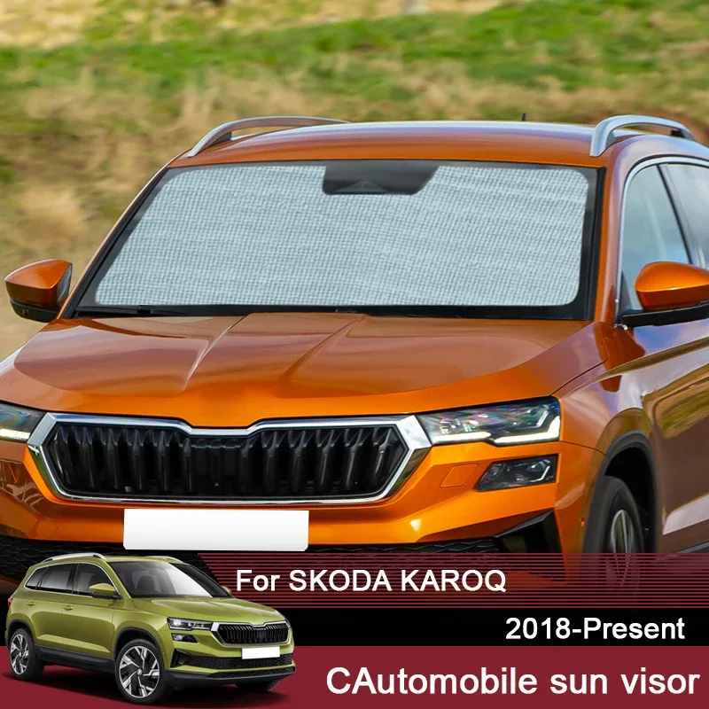 Car Sunshades UV Protection Cover For Skoda Karoq 2018-2025 Side Window Curtain Sun Shade Visor Windshield Protector Accessories