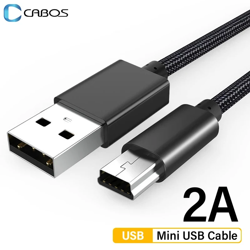 Przewód USB Mini Mini USB do USB 2A szybki kabel ładowarka danych do MP3 MP4 odtwarzacz wideorejestrator samochodowy GPS aparat cyfrowy HDD Laptop